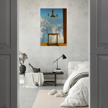 CALL OF PEAKS 1943 - Rene Magritte Brushed Aluminum Print - 70x100 cm / 28x40 inches | Rene Magritte Aluminum Print | Rene Magritte Prints