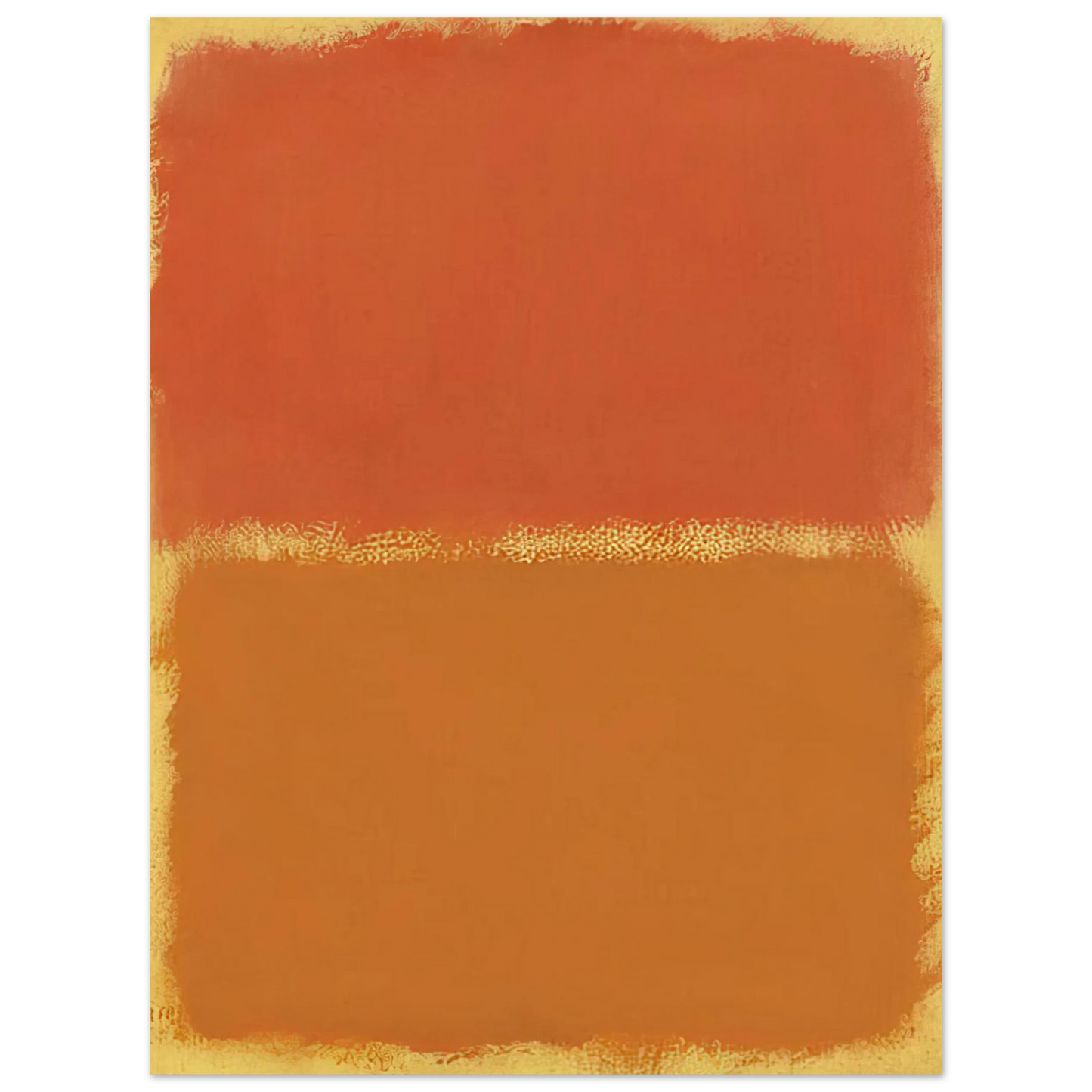 Mark Rothko - Orange, Red, Orange - 1961 Wall Art - 60x80 cm / 24x32 inches - Premium Wooden Framed Poster With Fine Art Paper - White frame