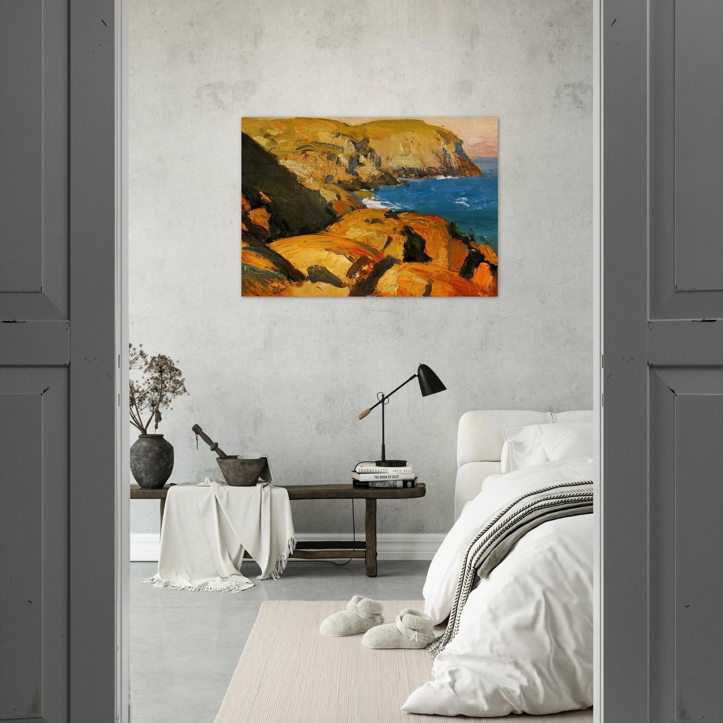Blackhead, Monhegan - Edward Hopper Brushed Aluminum Print - 70x100 cm / 28x40 inches | Edward Hopper Aluminum Print | Edward Hopper Prints