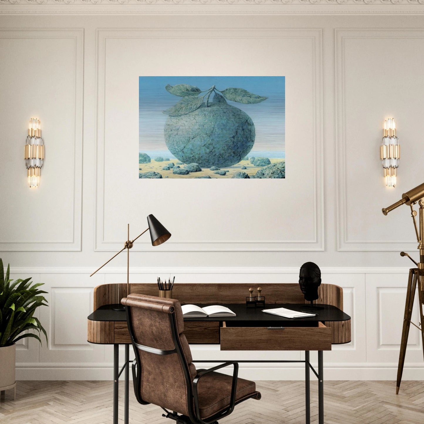 THE GREAT TABLE 1963 - Rene Magritte Brushed Aluminum Print - 70x100 cm / 28x40 inches | Rene Magritte Aluminum Print | Rene Magritte Prints