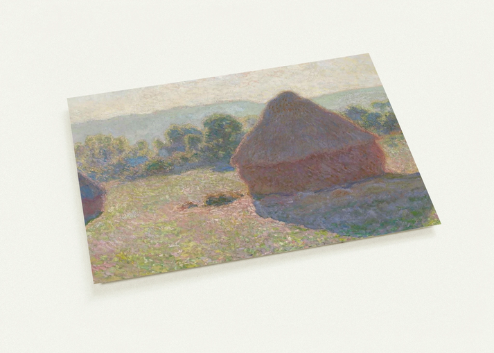 Haystacks, midday By claude monet Pack of 10 Post Cards | claude monet Post Cards | A6 (10.5 x 14.8 cm) - 4.1 x 5.8 inches