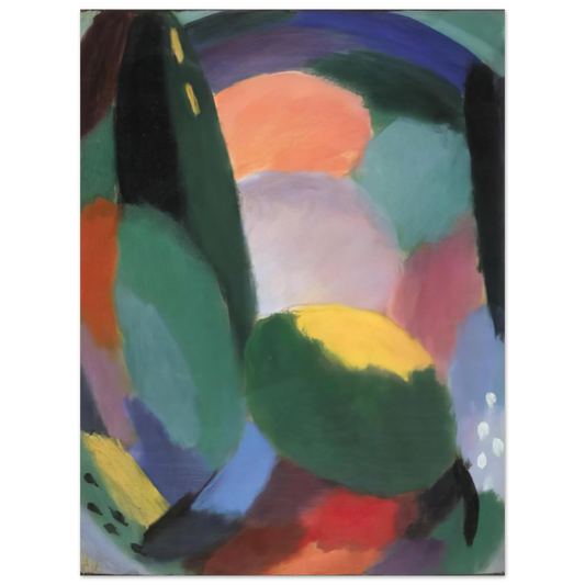 Alexej von Jawlensky - VARIATION GLORREICHER ABEND SOMMERSEGEN II 1917  75x100 cm / 30x40inches Fine Art Poster