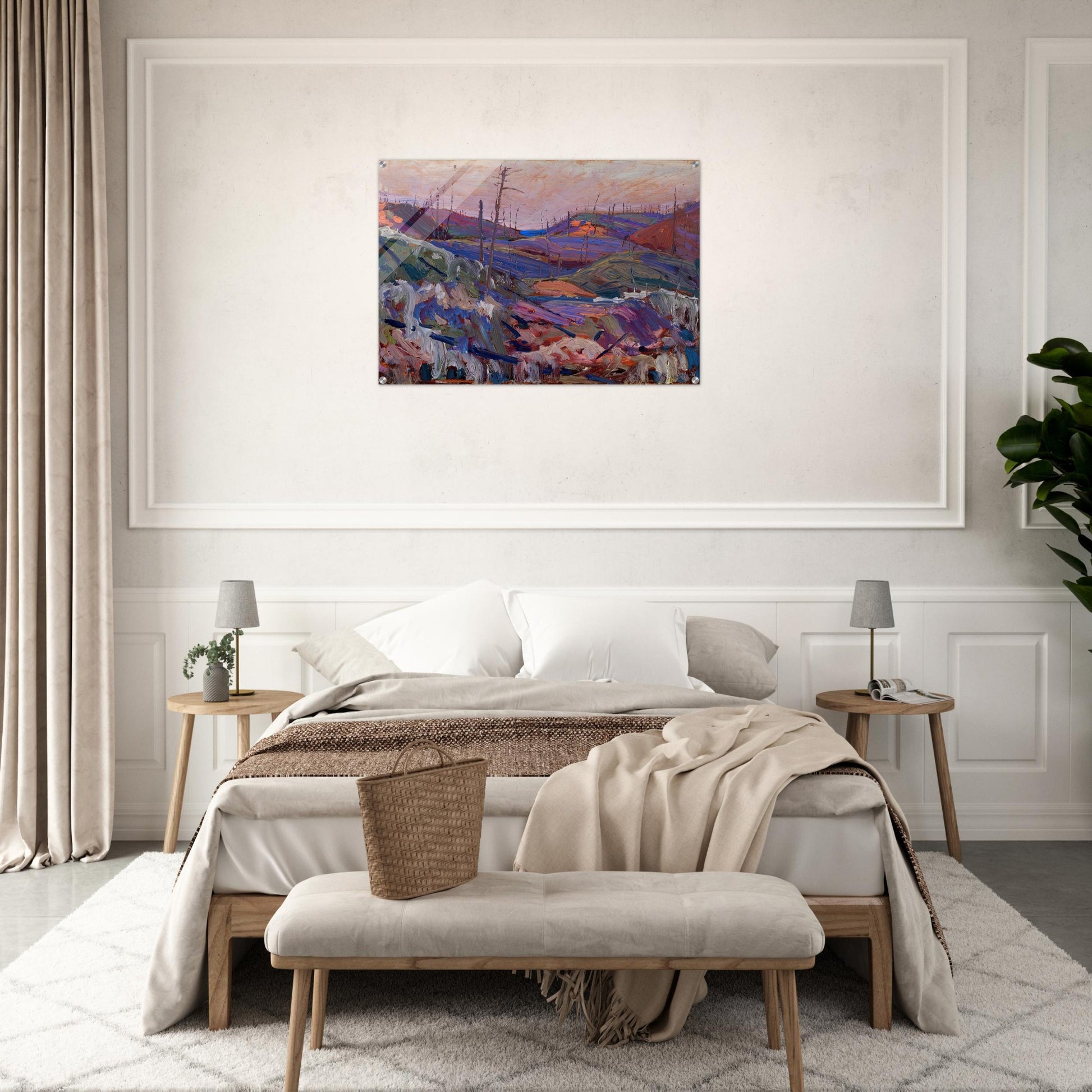 FIRE SWEPT HILLS 1915 - Tom Thomson Acrylic Print - 70x100 cm / 28x40″ inches | Tom Thomson Wall Art | Tom Thomson Prints