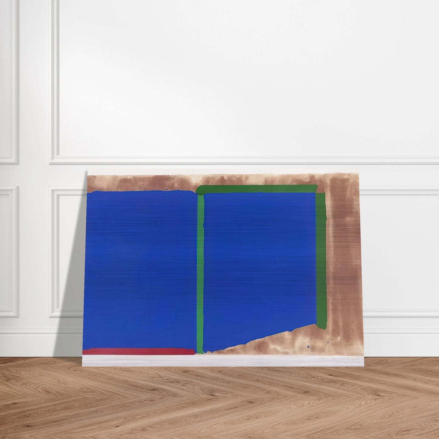 Blues, Greens - 1969 - John Hoyland Brushed Aluminum Print - 70x100 cm / 28x40 inches | John Hoyland Aluminum Print | John Hoyland Prints