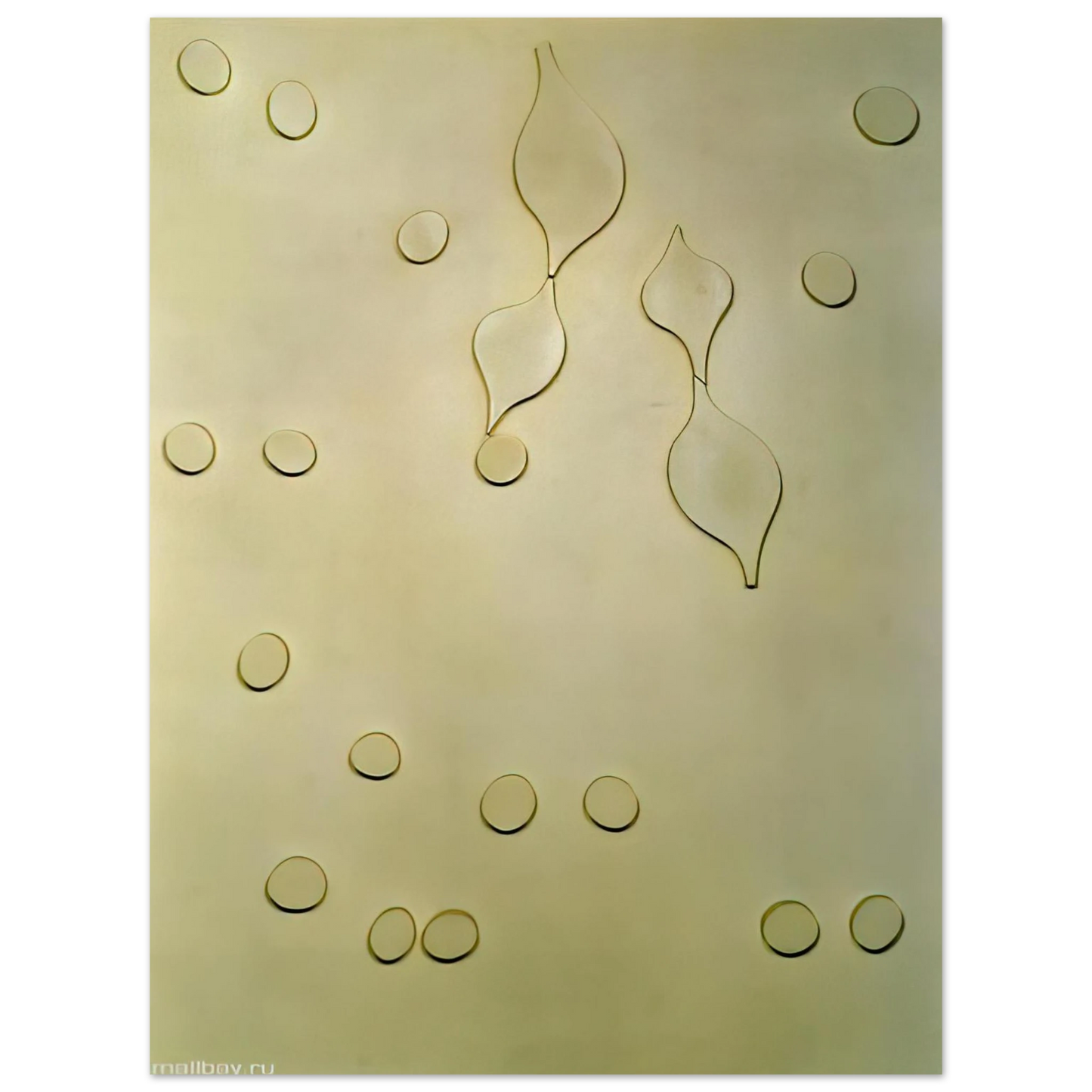 Jean Arp - Leafage and Drops  75x100 cm / 30x40inches Fine Art Poster