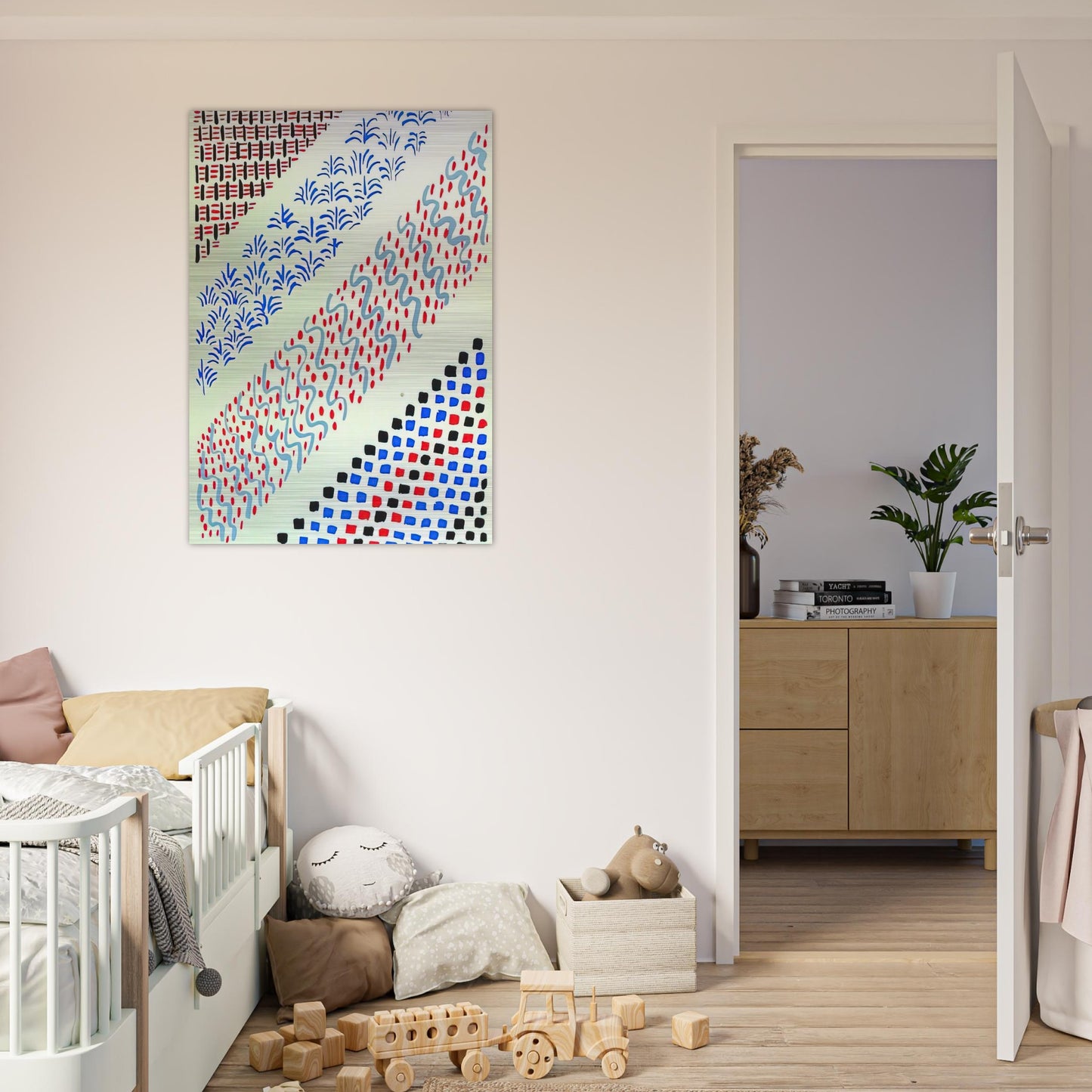 COMPOSITION 27 - Sonia Delaunay Brushed Aluminum Print - 70x100 cm / 28x40 inches | Sonia Delaunay Aluminum Print | Sonia Delaunay Prints