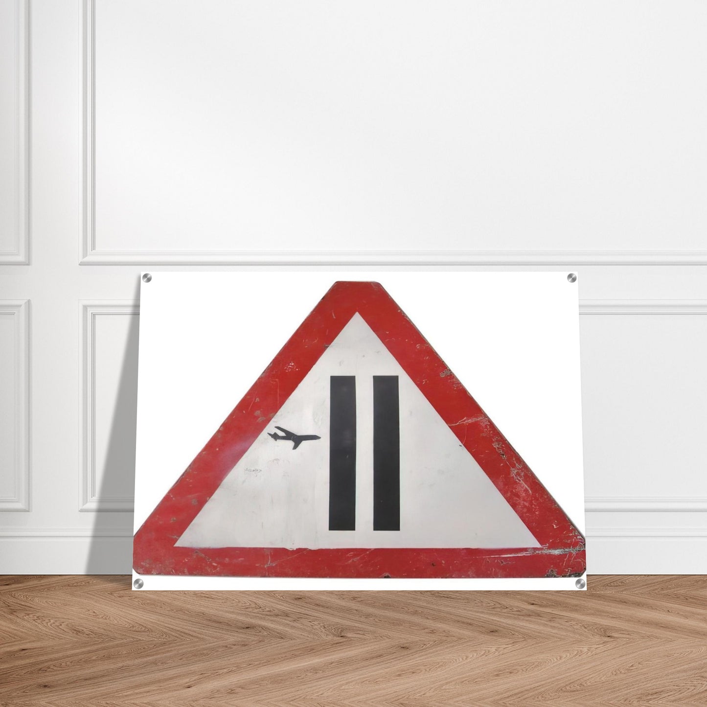 WARNING SIGN 2006 - Banksy Acrylic Print - 70x100 cm / 28x40″ inches