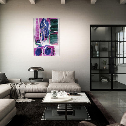 VARIATIONS I ON CLARKS COVE 1962 - Grace Hartigan Brushed Aluminum Print - 70x100 cm / 28x40 inches | Grace Hartigan Aluminum Print | Grace Hartigan Prints