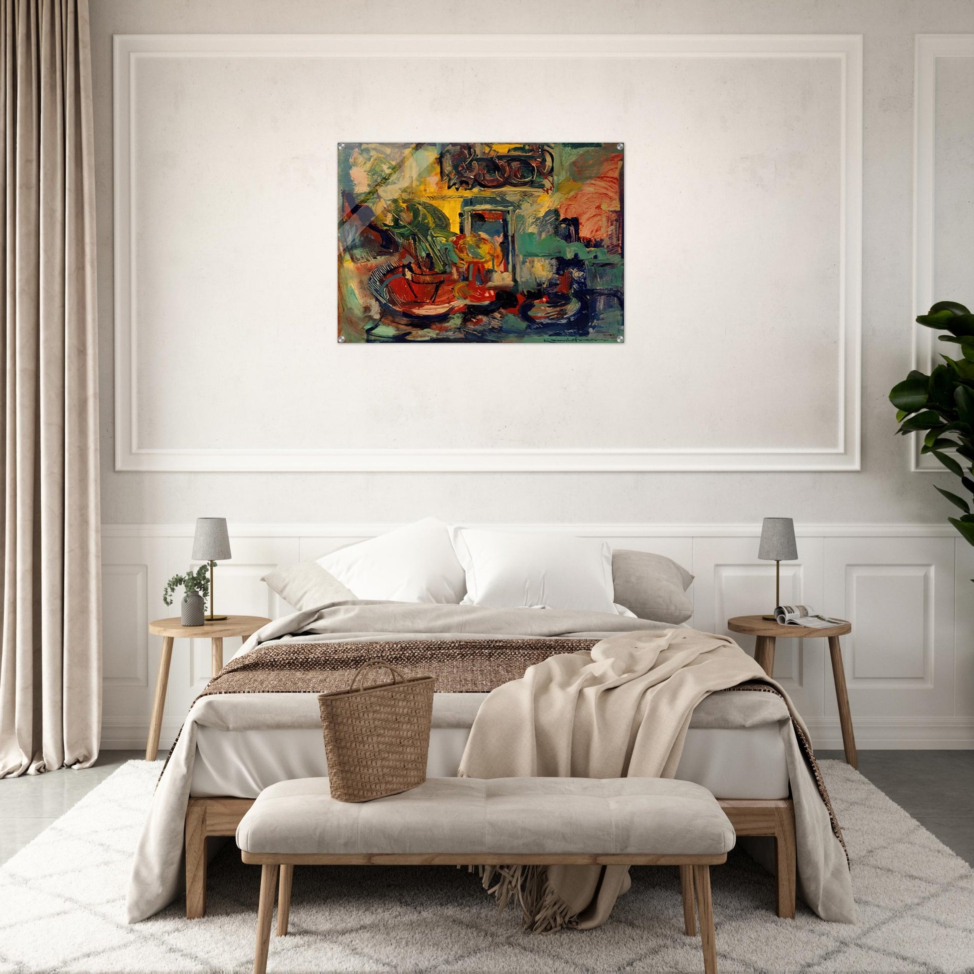 Still Life Interior - Hans Hofmann Acrylic Print - 70x100 cm / 28x40″ inches | Hans Hofmann Wall Art | Hans Hofmann Prints