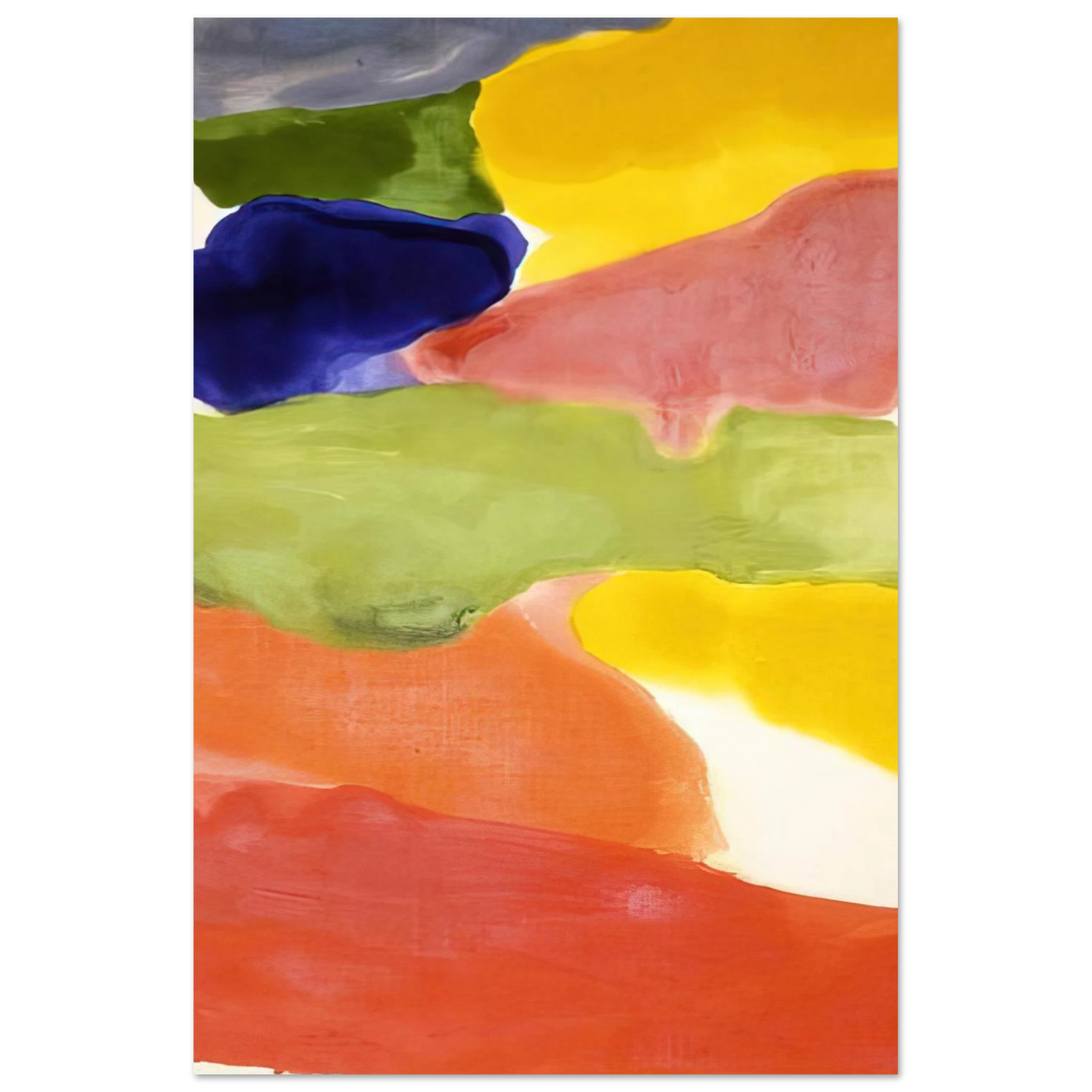 Helen Frankenthaler - Tutti-Fruitti - 1966 Wall art - 40x50 cm / 16x20 inches - Premium Wooden Framed Poster With Fine Art Paper-canvas - Wood frame