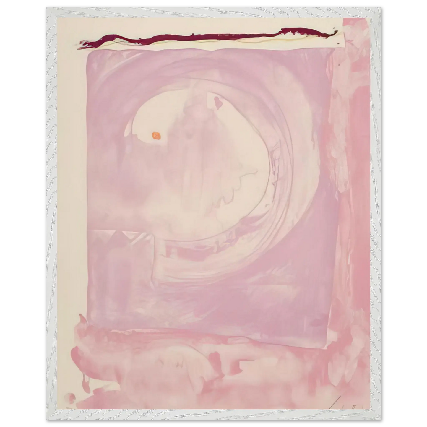 Helen Frankenthaler - Reflections IX - 1995 Wall art - A3 (29.7 x 42  cm) - Premium Wooden Framed Poster With Fine Art Paper - Wood frame
