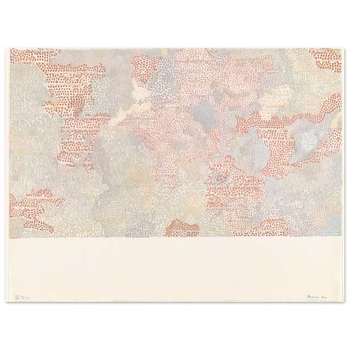 Nancy Graves - MASKELYNE DA REGION OF THE MOON FROM THE SERIES LUNAR MAPS 1972  75x100 cm / 30x40inches Fine Art Poster