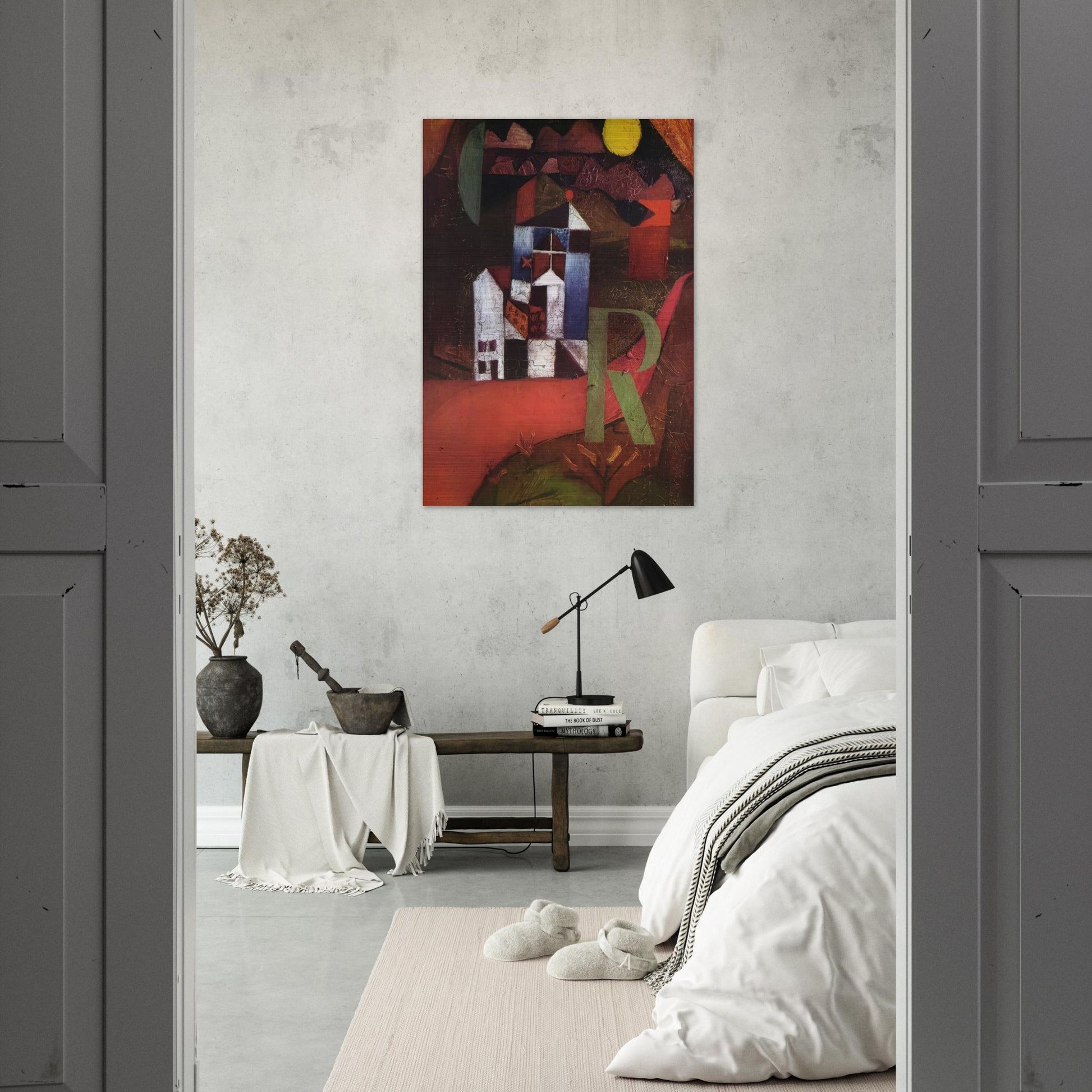 VILLA R 1919 - Paul Klee Brushed Aluminum Print - 70x100 cm / 28x40 inches | Paul Klee Aluminum Print | Paul Klee Prints