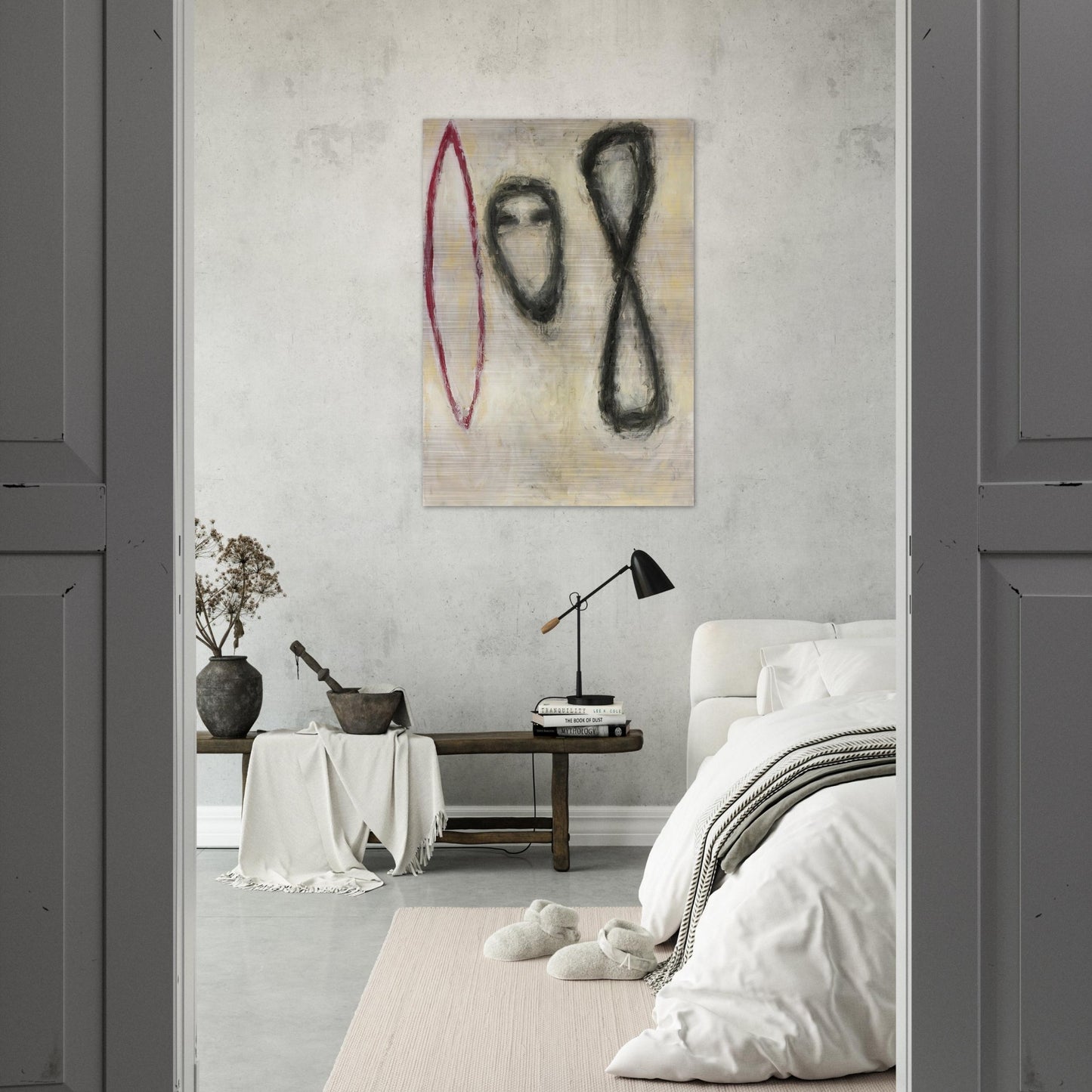 TRIPLE FORM 1982 - Susan Rothenberg Brushed Aluminum Print - 70x100 cm / 28x40 inches | Susan Rothenberg Aluminum Print | Susan Rothenberg Prints