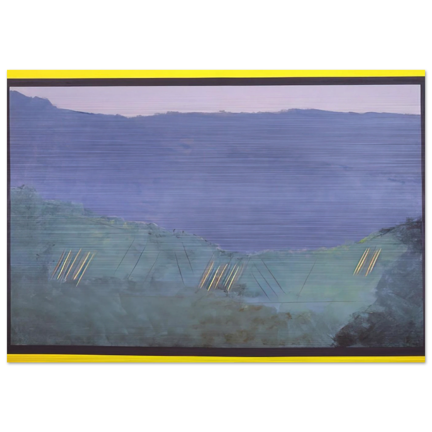 Cheat River - 1968 - Ronnie Landfield Brushed Aluminum Print - 70x100 cm / 28x40 inches | Ronnie Landfield Aluminum Print | Ronnie Landfield Prints