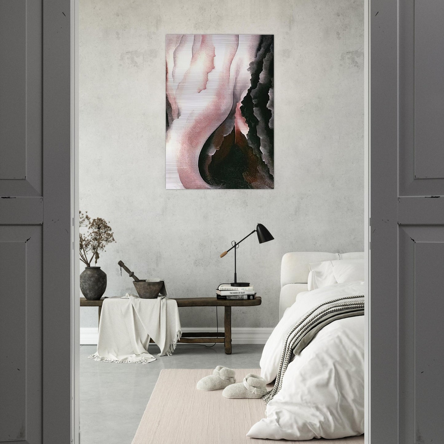 Dark Iris ?2 - Georgia O'Keeffe Brushed Aluminum Print - 70x100 cm / 28x40 inches | Georgia O'Keeffe Aluminum Print | Georgia O'Keeffe Prints