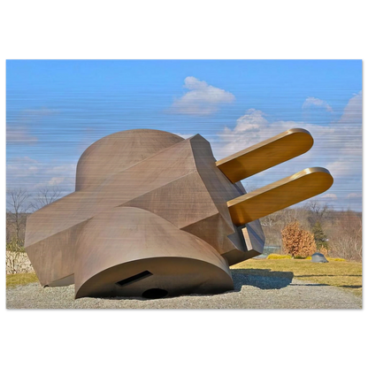 PLUG 1970 - Claes Oldenburg Brushed Aluminum Print - 70x100 cm / 28x40 inches | Claes Oldenburg Aluminum Print | Claes Oldenburg Prints