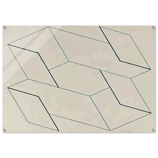 STRUCTURAL CONSTELLATION 1955 0 - Josef Albers Acrylic Print - 70x100 cm / 28x40″ inches | Josef Albers Wall Art | Josef Albers Prints