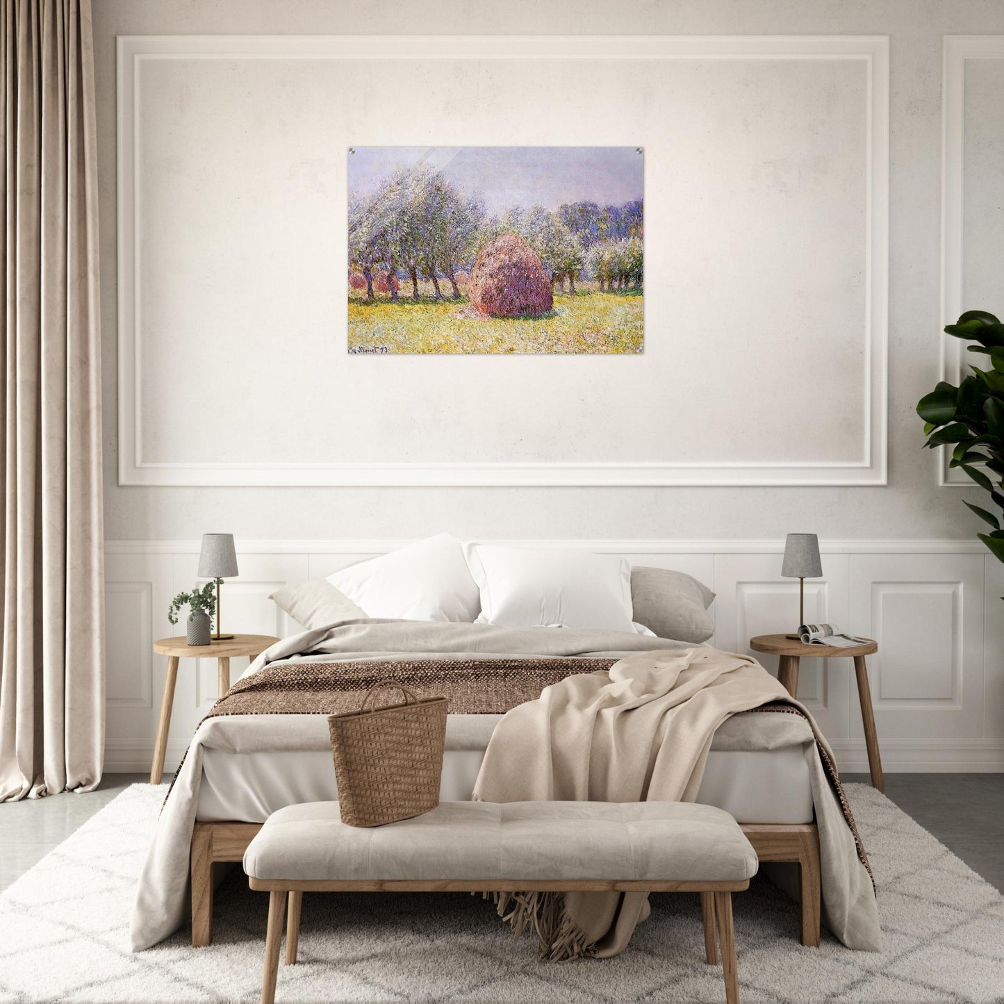 Haystack - claude monet Acrylic Print - 70x100 cm / 28x40″ inches | claude monet Wall Art | claude monet Prints