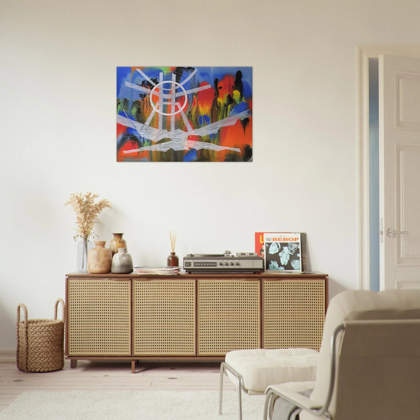 Significant Event Note - 1980 - Jimmy Ernst Brushed Aluminum Print - 70x100 cm / 28x40 inches | Jimmy Ernst Aluminum Print | Jimmy Ernst Prints