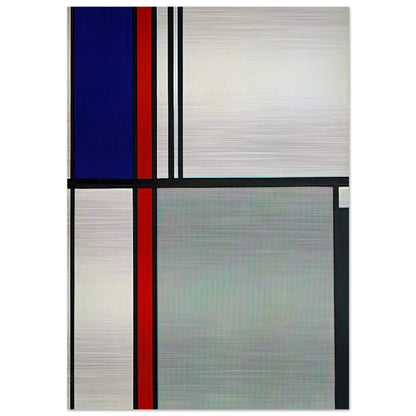 NONOBJECTIVE II 1964 - Roy Lichtenstein Brushed Aluminum Print - 70x100 cm / 28x40 inches | Roy Lichtenstein Aluminum Print | Roy Lichtenstein Prints