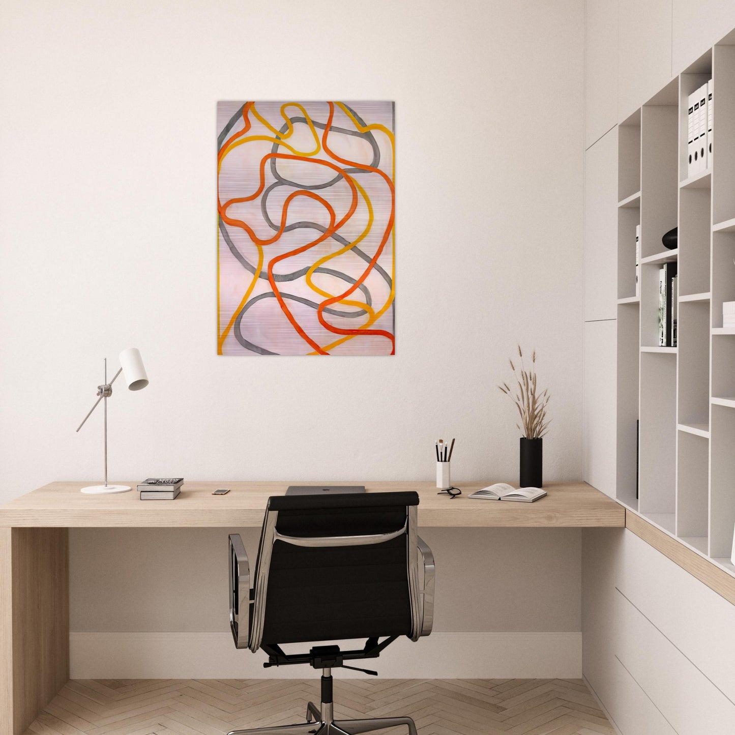 Attendant 5 - 1999 - Brice Marden Brushed Aluminum Print - 70x100 cm / 28x40 inches | Brice Marden Aluminum Print | Brice Marden Prints