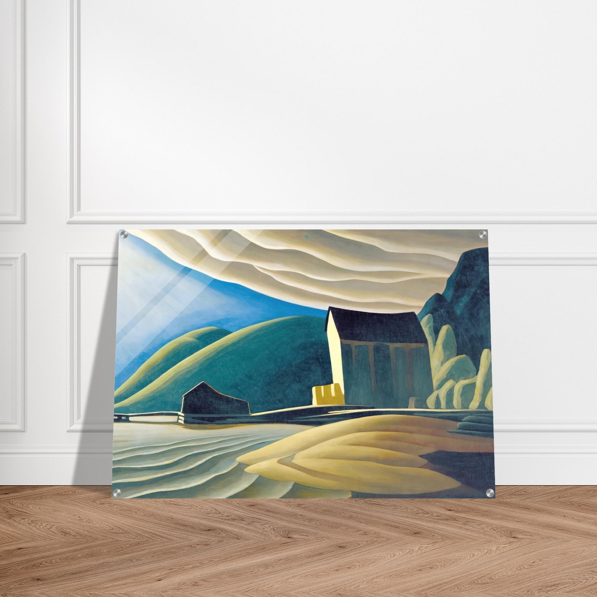Ice House, Coldwell, Lake Superior - 1923 - Lawren Harris Acrylic Print - 70x100 cm / 28x40″ inches