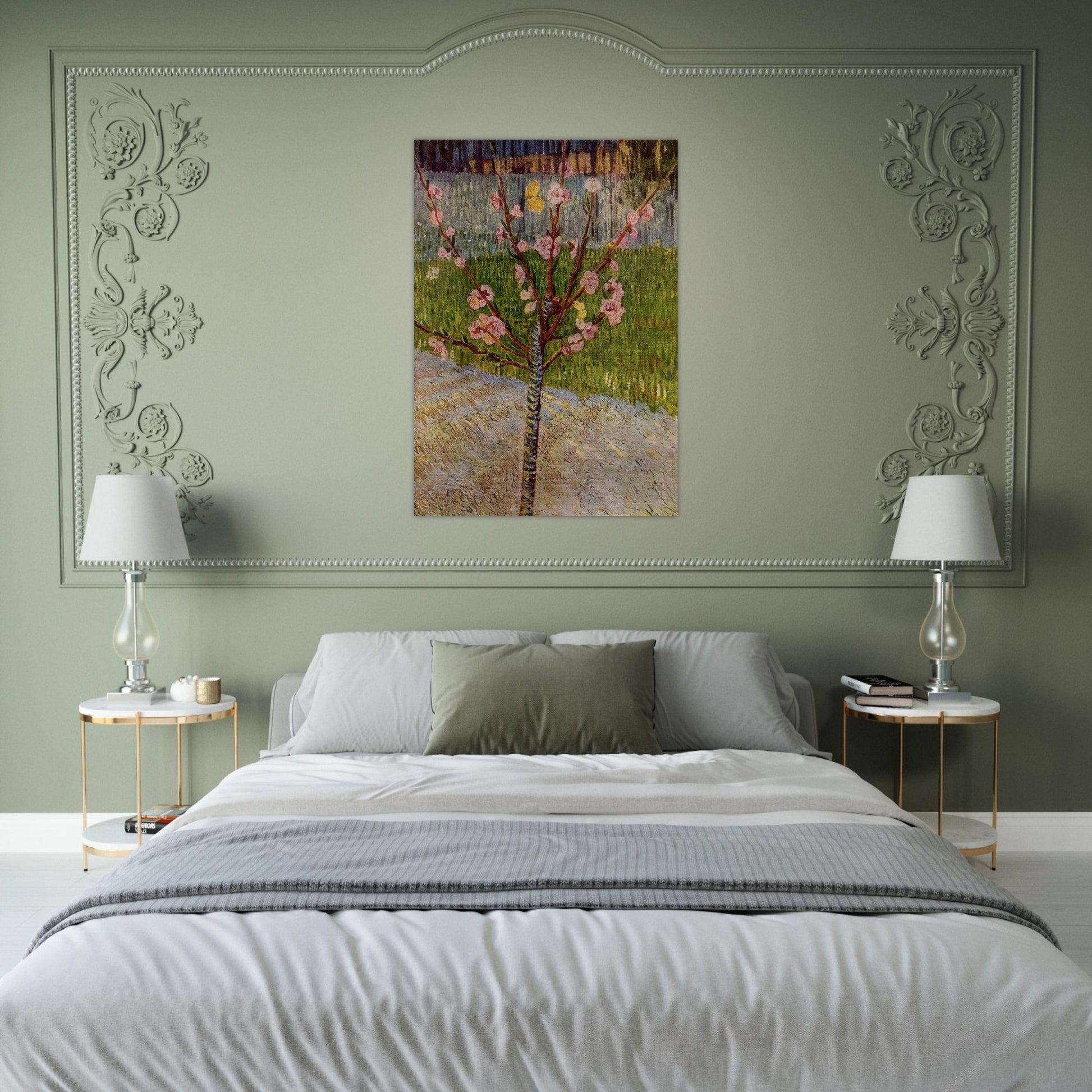 Almond Tree in Blossom - Vincent van Gogh Brushed Aluminum Print - 70x100 cm / 28x40 inches | Vincent van Gogh Aluminum Print | Vincent van Gogh Prints