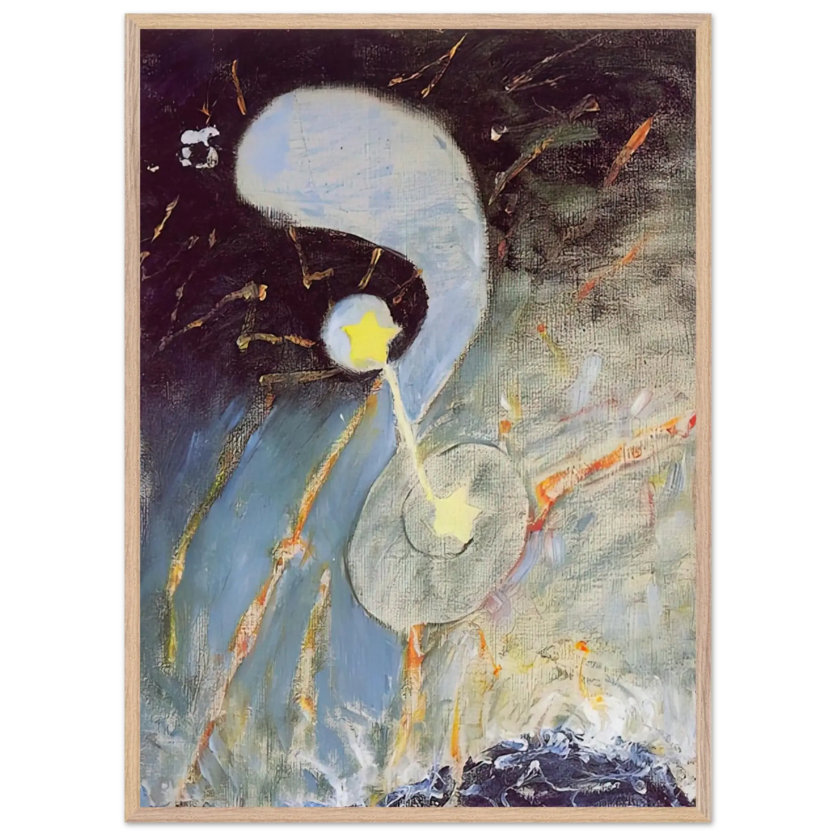 Hilma af Klint - CHAOS NR 2 1906 Wall art - A3 (29.7 x 42  cm) - Fine Art Poster - -