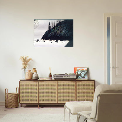 Spruce Redwoods and Pine - Eyvind Earle Brushed Aluminum Print - 70x100 cm / 28x40 inches | Eyvind Earle Aluminum Print | Eyvind Earle Prints