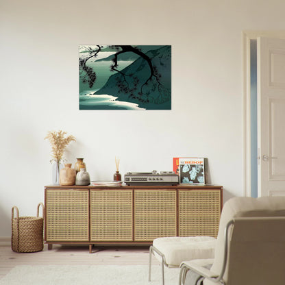 Quiet Evening - Eyvind Earle Brushed Aluminum Print - 70x100 cm / 28x40 inches | Eyvind Earle Aluminum Print | Eyvind Earle Prints