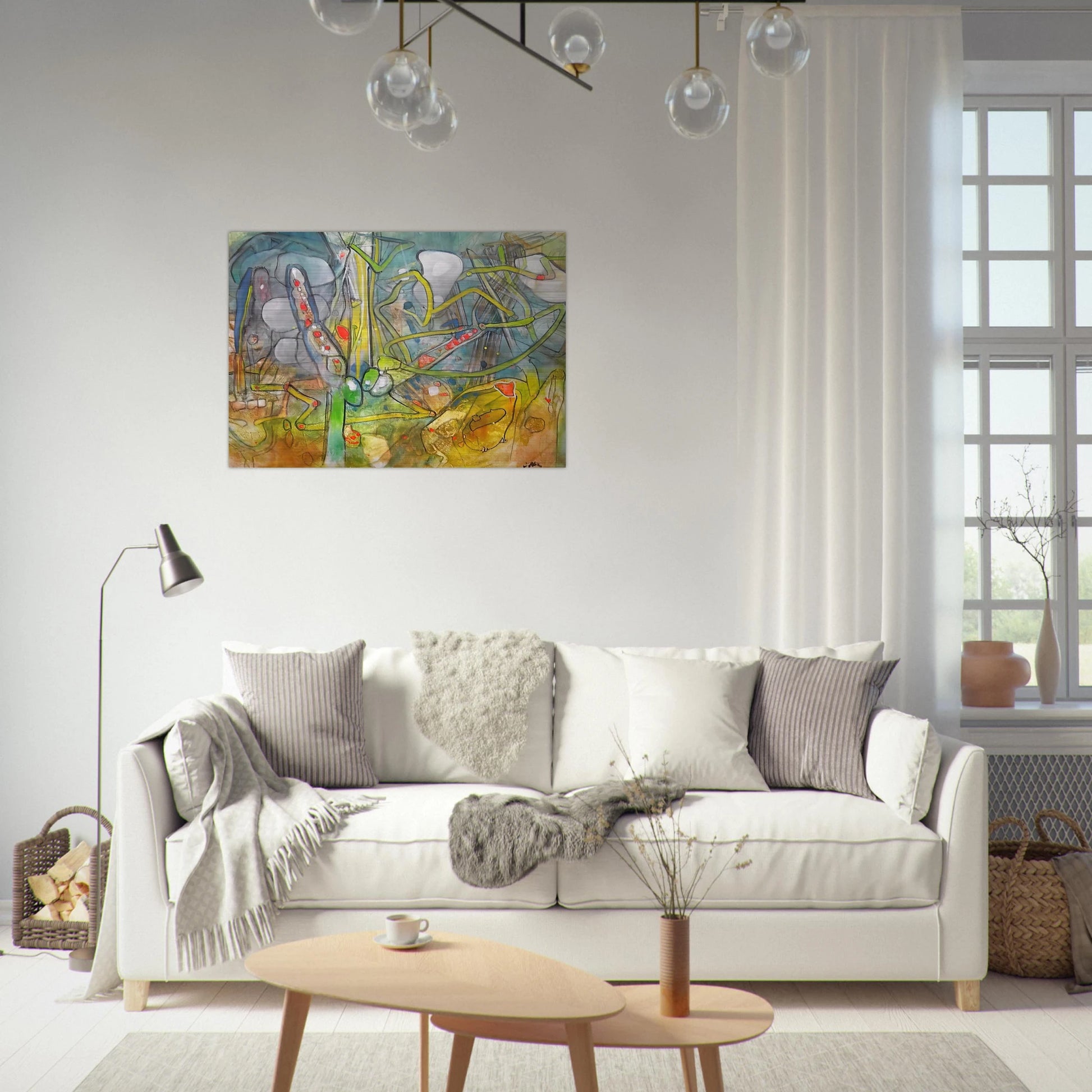 ATLAS DE MEDICATION - Roberto Matta Brushed Aluminum Print - 70x100 cm / 28x40 inches | Roberto Matta Aluminum Print | Roberto Matta Prints