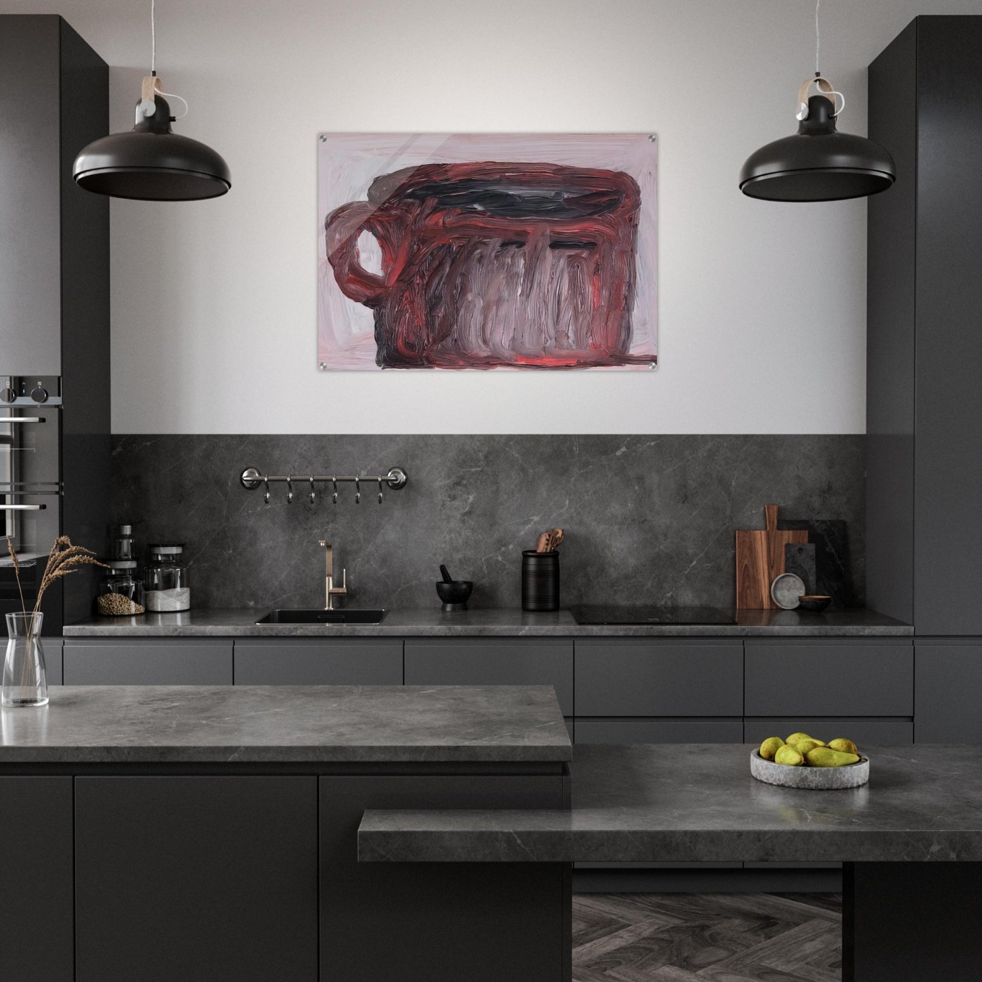 UNTITLED CUP - Philip Guston Acrylic Print - 70x100 cm / 28x40″ inches