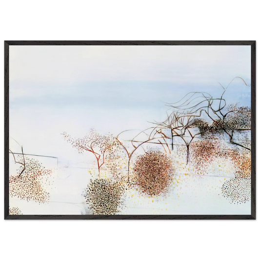 Hanging Gardens of Hammersmith No2 - 1949 - Victor Pasmore 70x100 cm / 28x40 inches Framed Art Print – Black Wooden Frame