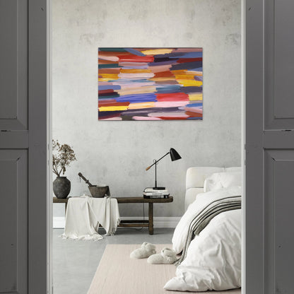 Something Else - 1967 - Ronnie Landfield Brushed Aluminum Print - 70x100 cm / 28x40 inches | Ronnie Landfield Aluminum Print | Ronnie Landfield Prints
