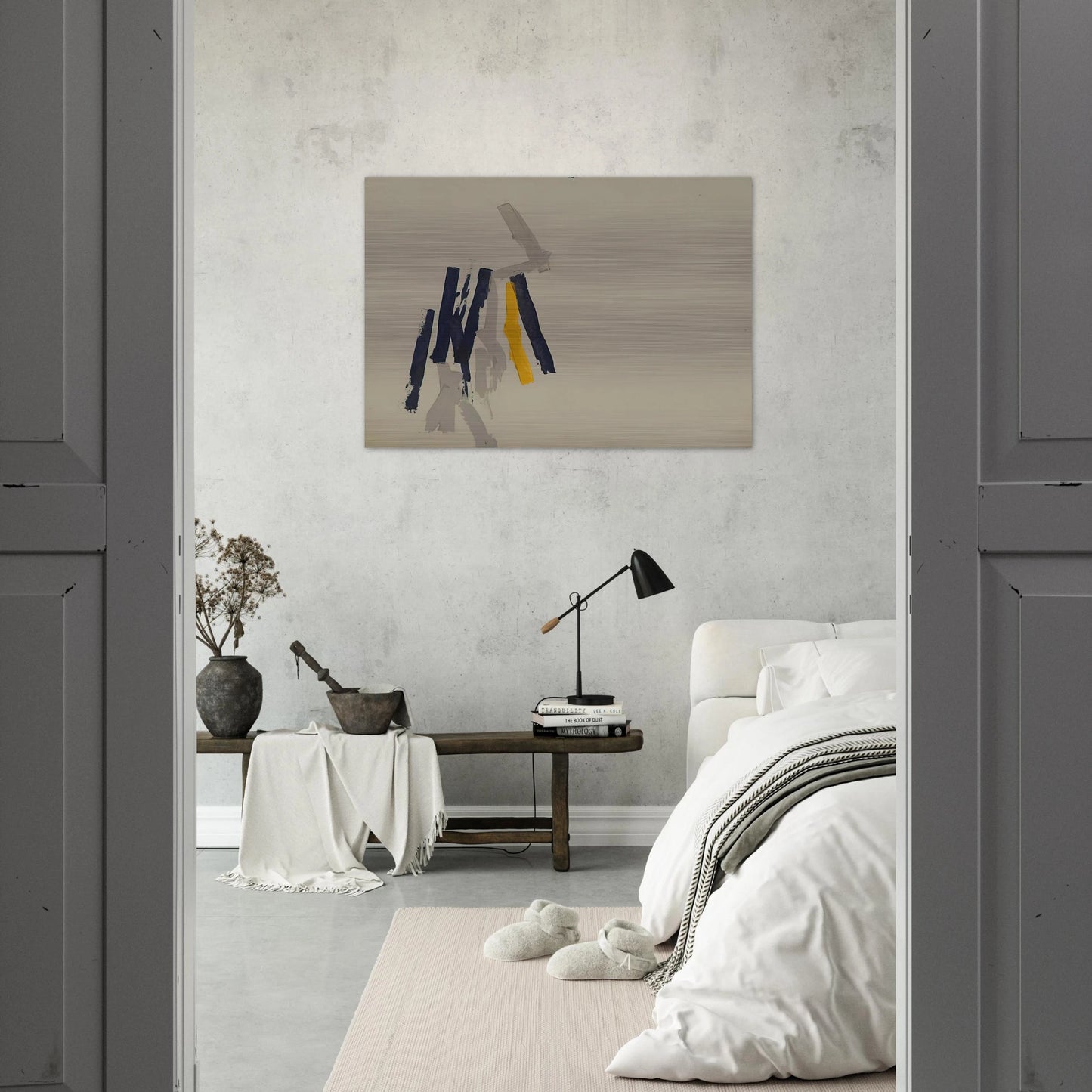 Striped Picture - 1962 - Charlotte Posenenske Brushed Aluminum Print - 70x100 cm / 28x40 inches | Charlotte Posenenske Aluminum Print | Charlotte Posenenske Prints