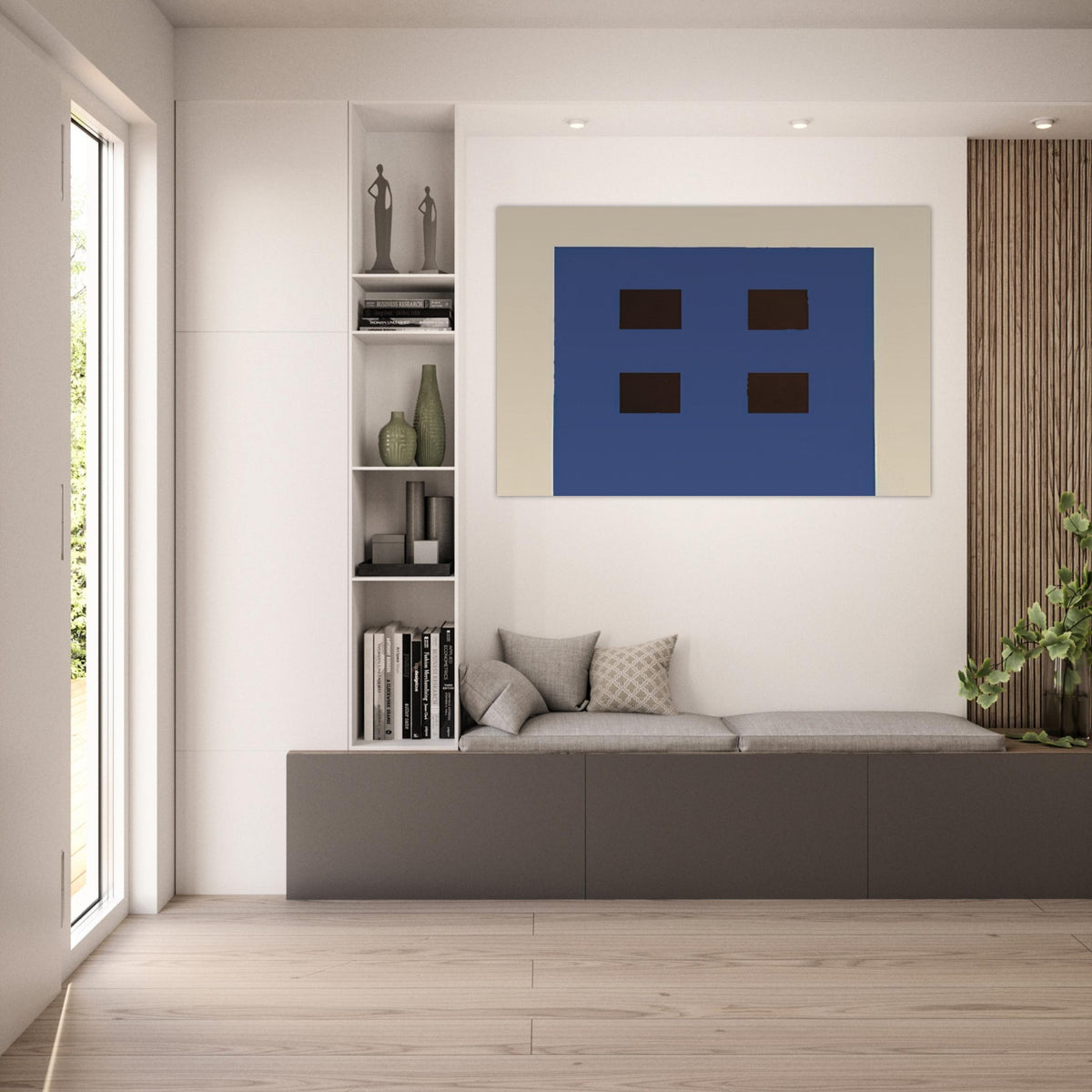 Apartment House - 1981 - Peter Halley Art Prints - 100x150 cm / 40x60″ inches | Peter Halley Poster | Peter Halley Prints