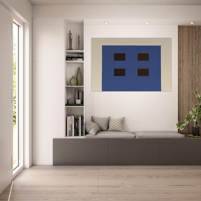 Apartment House - 1981 - Peter Halley Art Prints - 100x150 cm / 40x60″ inches | Peter Halley Poster | Peter Halley Prints