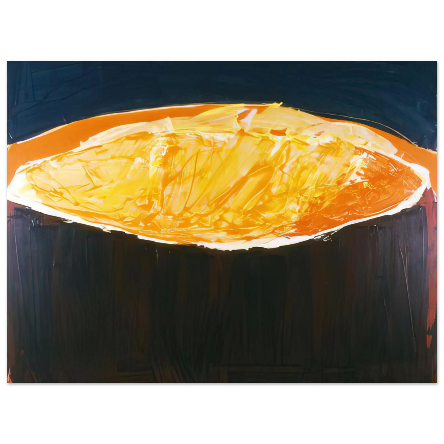 Ronnie Landfield - Volcano, The Heat - 1983  75x100 cm / 30x40inches Fine Art Poster