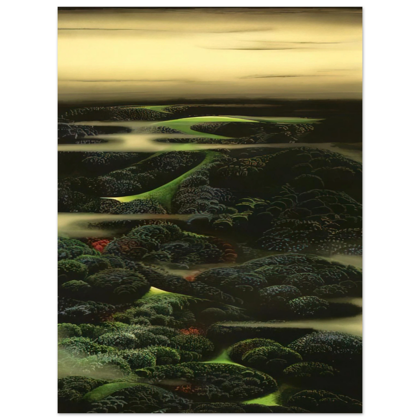 Eyvind Earle - Twilight  75x100 cm / 30x40inches Fine Art Poster