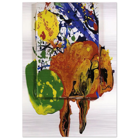 Untitled  SFP89-105  - Sam Francis Brushed Aluminum Print - 70x100 cm / 28x40 inches | Sam Francis Aluminum Print | Sam Francis Prints