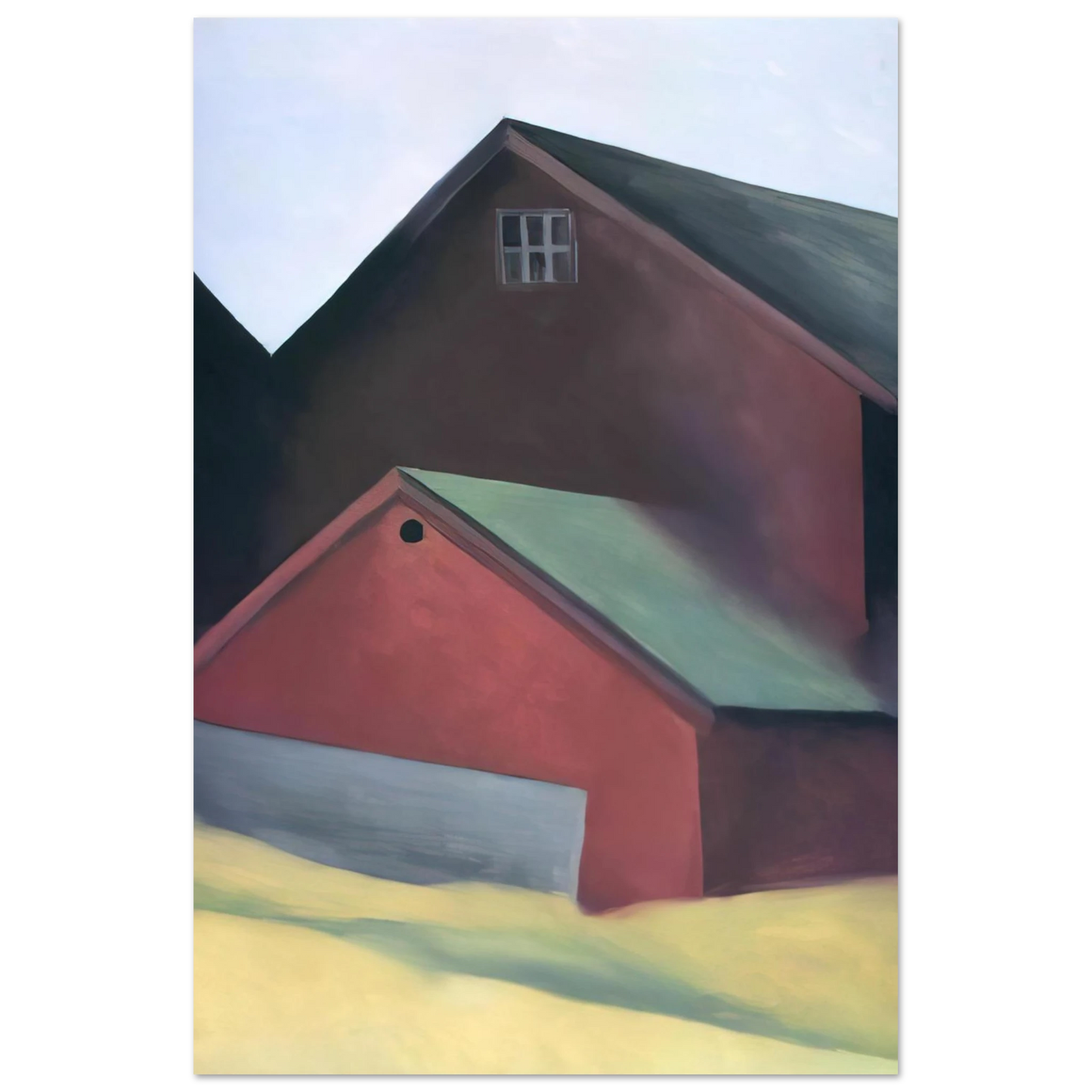 Georgia O'Keeffe - Ends Of Barns Fine Art Poster