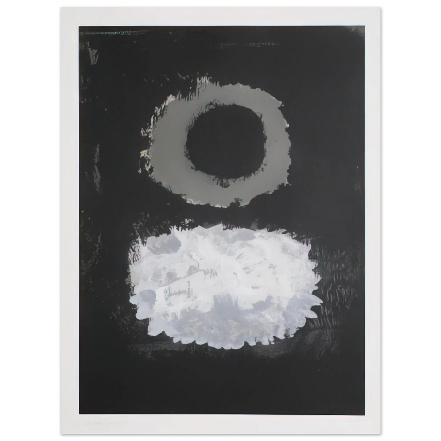 Adolph Gottlieb - Black Field - 1972  75x100 cm / 30x40inches Fine Art Poster