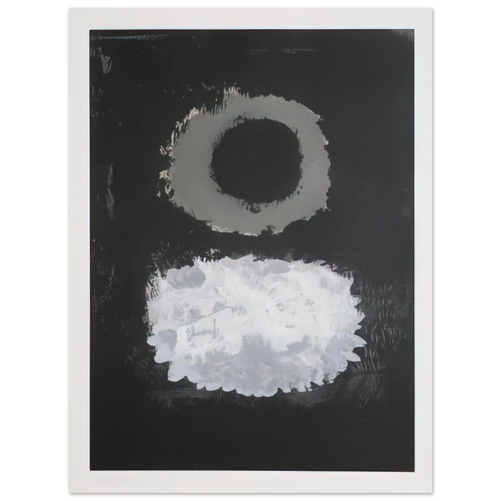 Adolph Gottlieb - Black Field - 1972  75x100 cm / 30x40inches Fine Art Poster