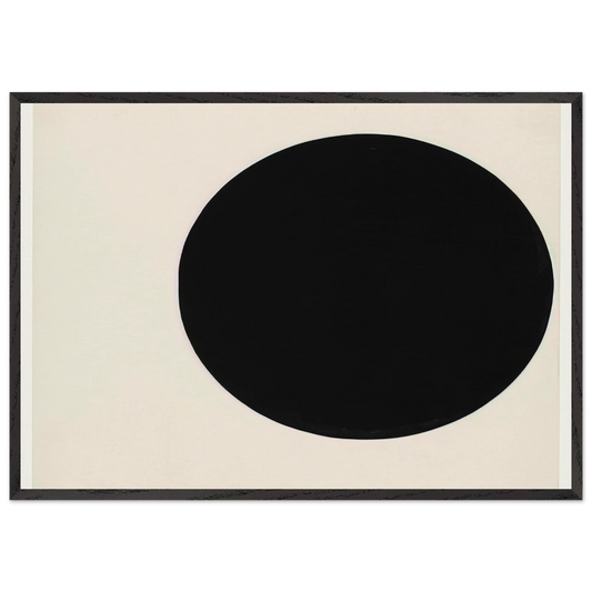 Circle Form - Ellsworth Kelly 70x100 cm / 28x40 inches Framed Art Print – Black Wooden Frame