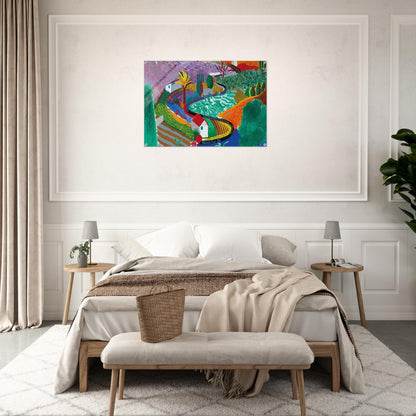 David Hockney - David Hockney Acrylic Print - 70x100 cm / 28x40″ inches | David Hockney Wall Art | David Hockney Prints