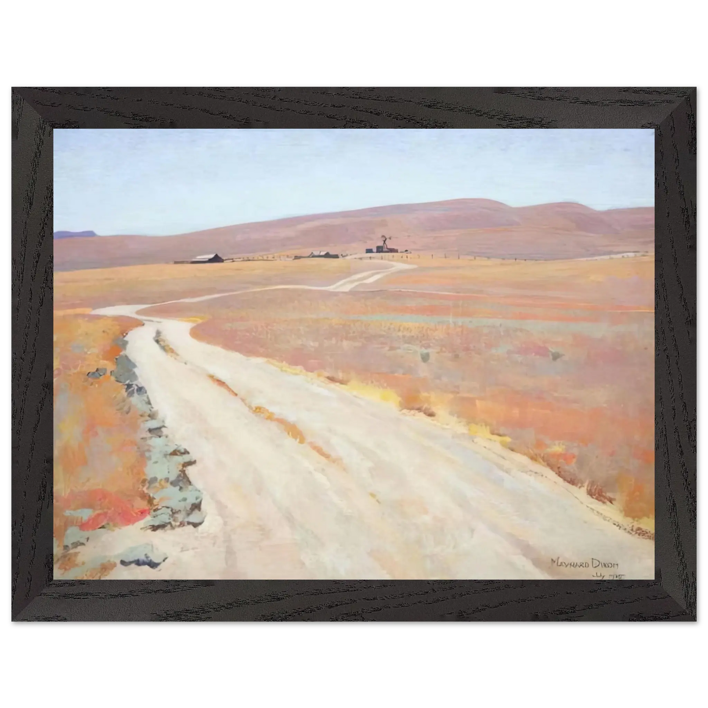 Maynard Dixon - ABANDONED RANCH 1935 Wall art - 40x50 cm / 16x20 Inches - Fine Art Poster - -