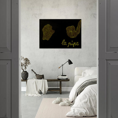 THE PIPE 1927 - Rene Magritte Brushed Aluminum Print - 70x100 cm / 28x40 inches | Rene Magritte Aluminum Print | Rene Magritte Prints