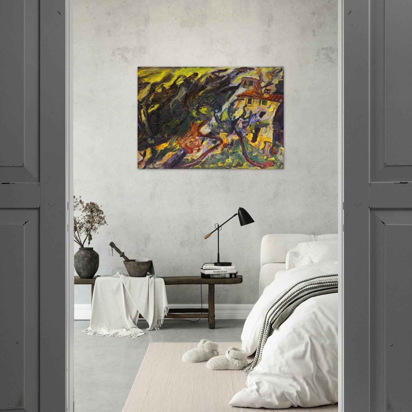 GORGE DE LOUP SUR VENCE - Chaim Soutine Brushed Aluminum Print - 70x100 cm / 28x40 inches | Chaim Soutine Aluminum Print | Chaim Soutine Prints