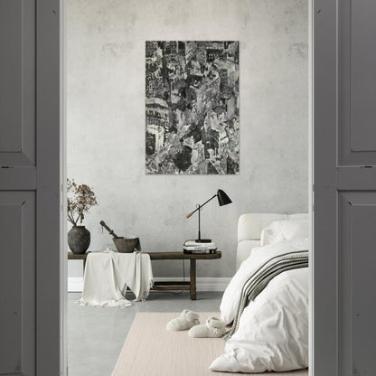 TOWNSCAPE PARIS 1968 - Gerhard Richter Brushed Aluminum Print - 70x100 cm / 28x40 inches | Gerhard Richter Aluminum Print | Gerhard Richter Prints